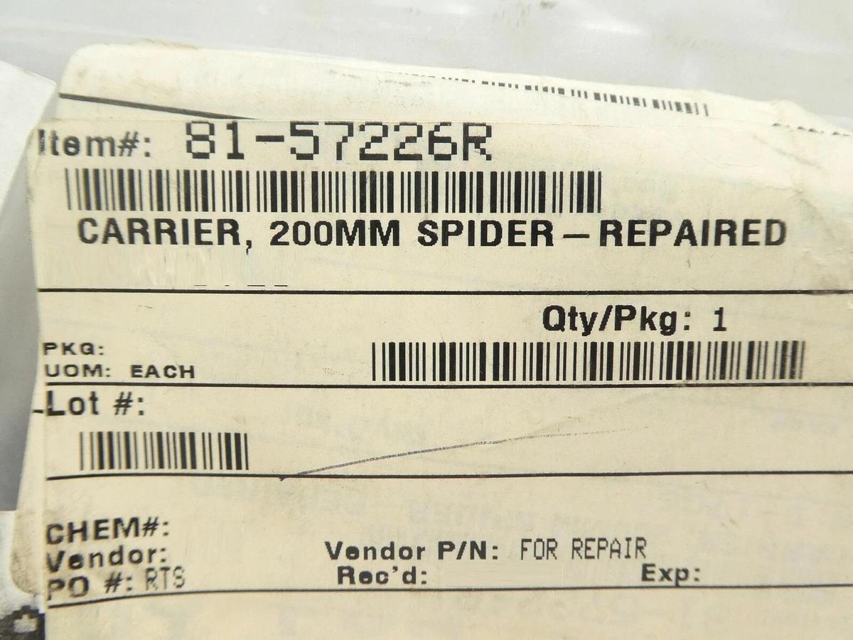 Refurbished AMAT Applied Materials Spider Carrier 200mm Micron 81-57226R OEM Refurbished