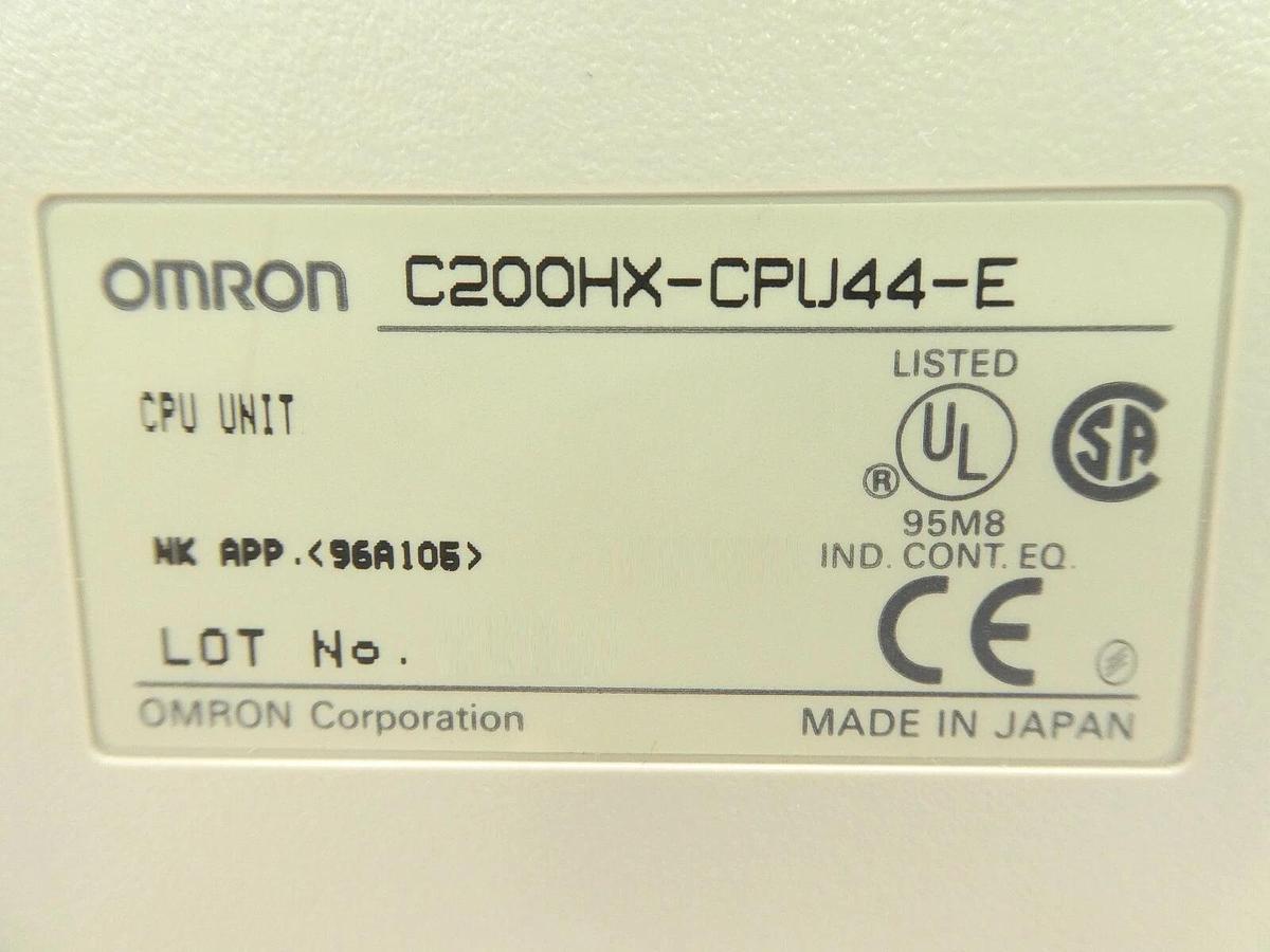 Used Omron C200HX Programmable Logic Controller PLC Microbar Mini Trackmate CPU44-E