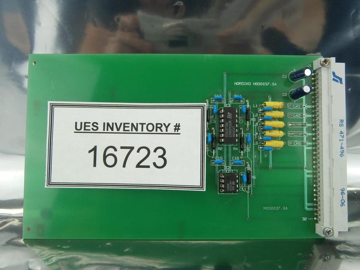 Used Nordiko Technical Services N930037.SA Operational Amplifier PCB Card Used