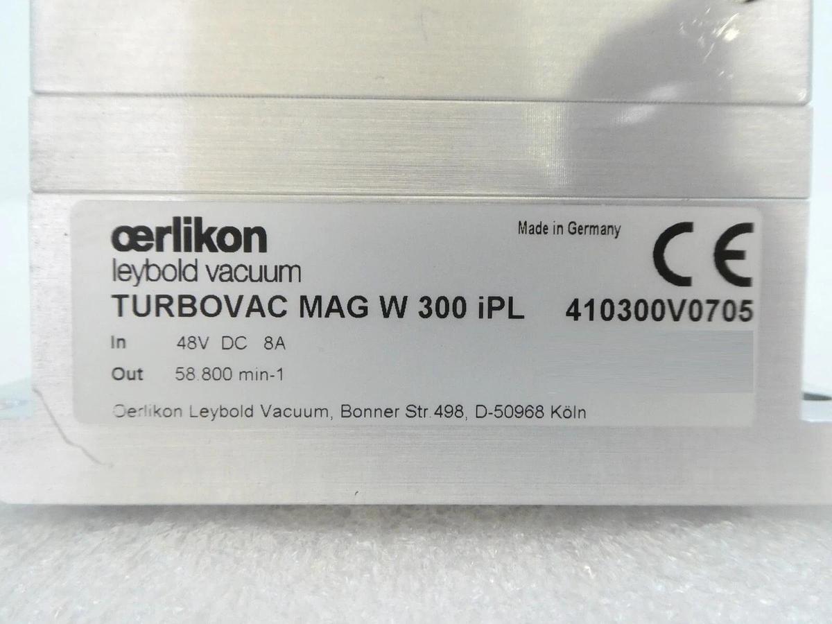 Used TURBOVAC MAG W 300 iPL Leybold 410300V0705 Turbo Pump Bad Bearing As-Is