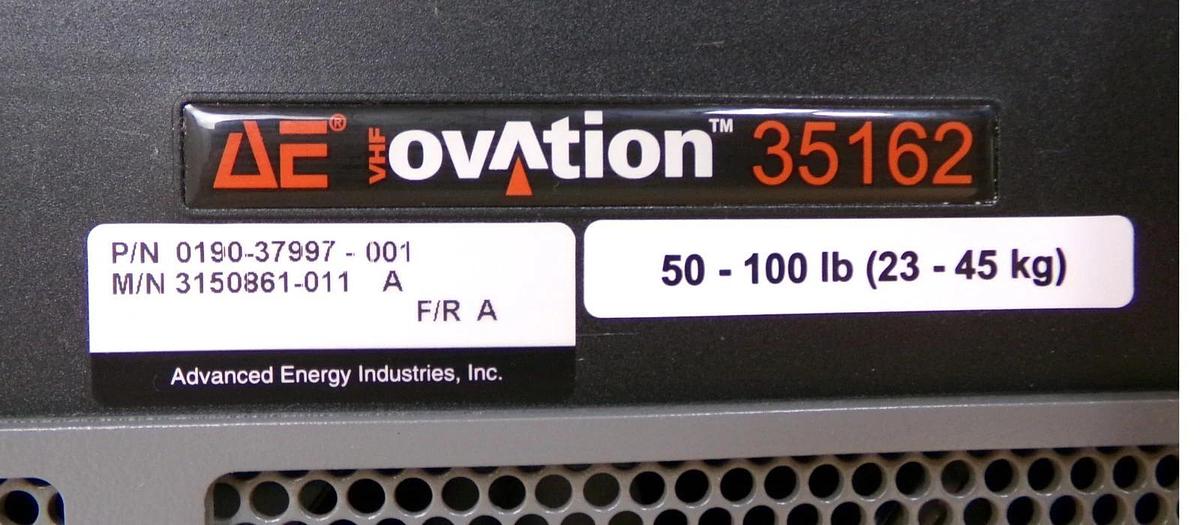 Used VHF Ovation 35162 AE Advanced Energy 3150861-011 A RF Generator Untested As-Is