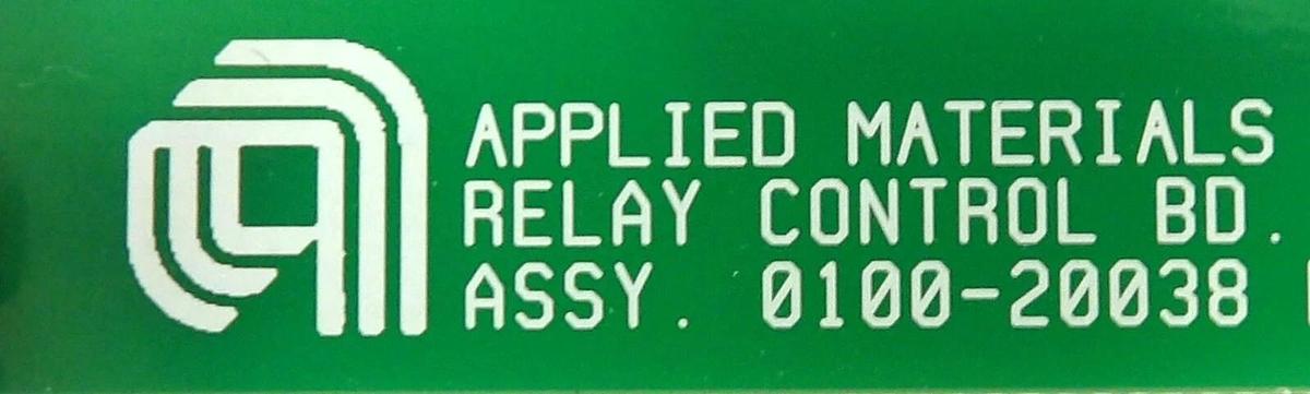 AMAT Applied Materials 0100-20038 Relay Control PCB Assembly New Surplus