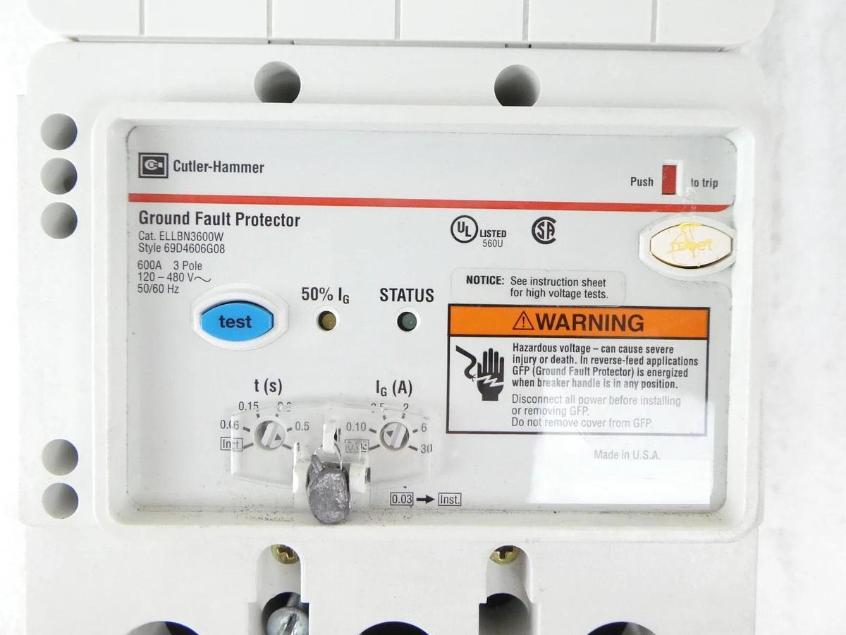 Used Cutler-Hammer LGE3630NN Industrial Circuit Breaker L630E ELLBN3600W AMAT Working