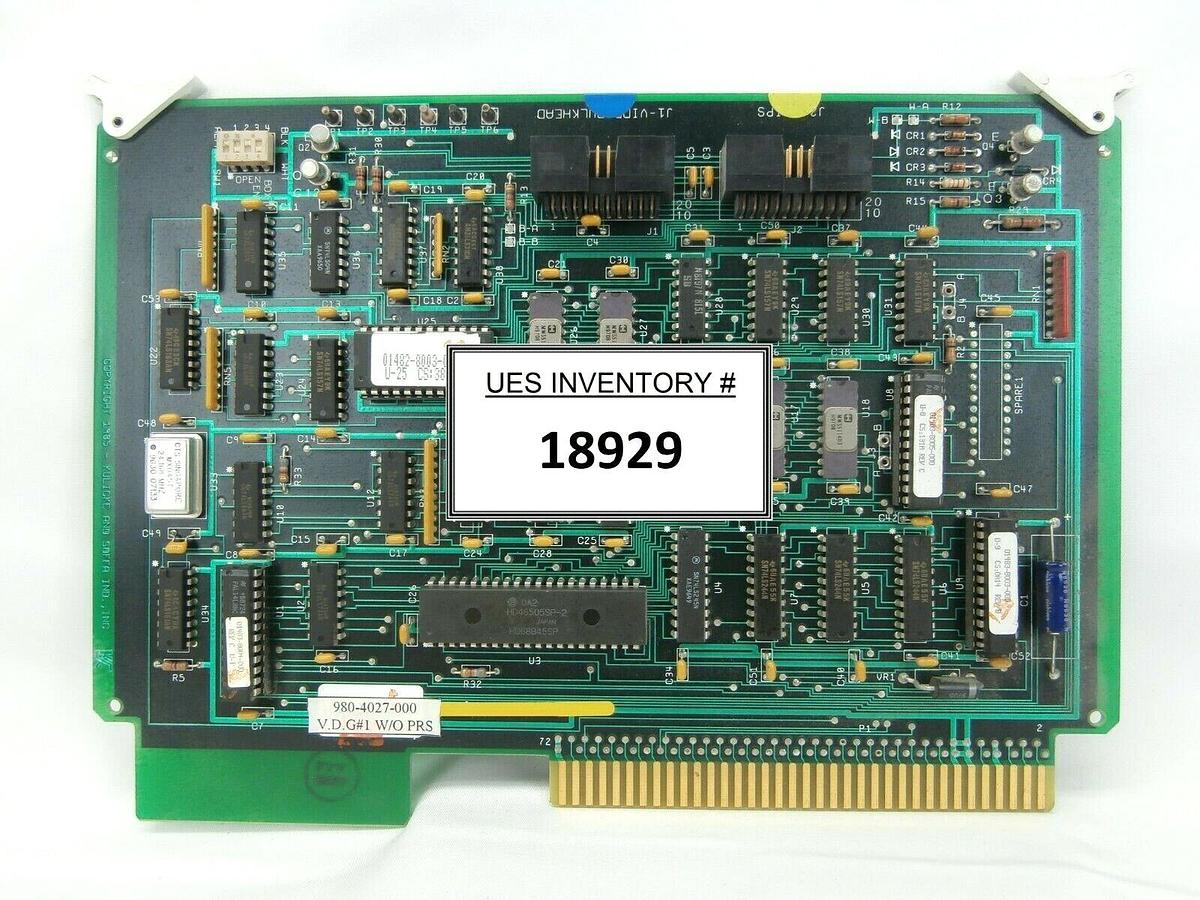 Used Kulicke & Soffa Industries 980-4027-000 V.D.G PCB Card 1483-4027-1 Working Spare