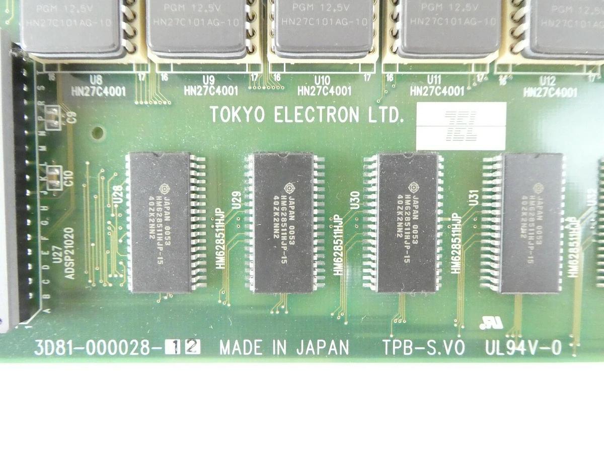 Used TEL Tokyo Electron 3D81-000028-12 Processor PCB Card TYB521-1/ADSP Working Spare