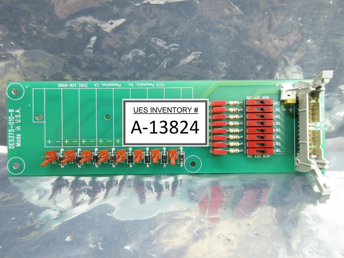 Used TECO Pneumatic DES375-010-8 Pneumatic Manifold Base Board PCB Working Spare