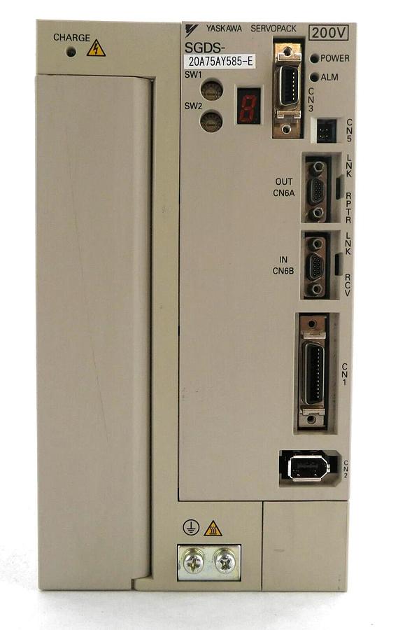 Used Yaskawa Electric SGDS-20A75AY585-E AC Servo Drive SERVOPACK 200V Working Surplus
