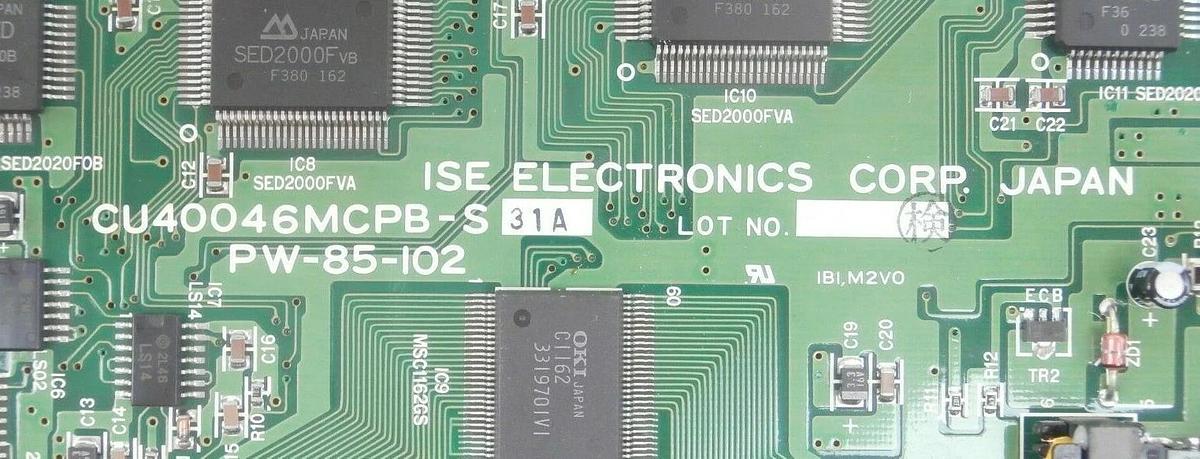 Used ISE Electronics CU40046MCPB-S Display PCB Keypad PW-85-102 Verteq Working Spare