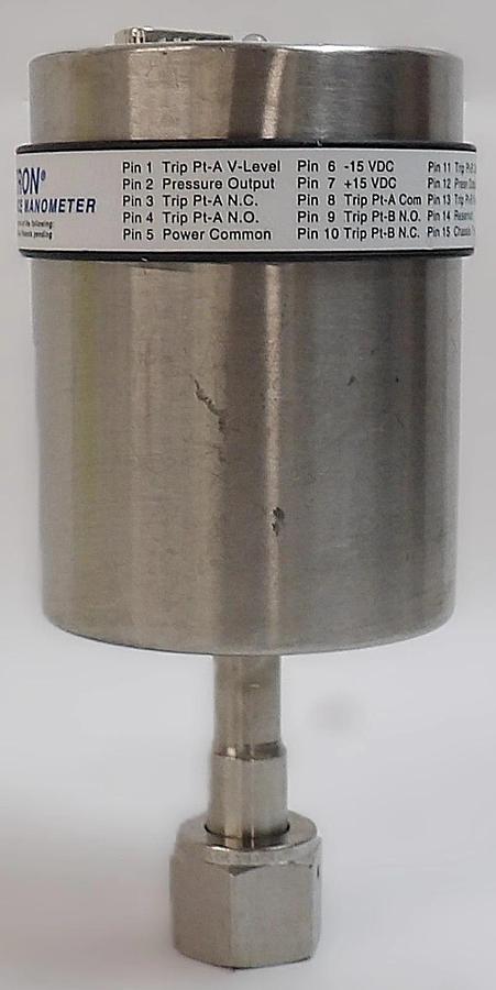 Used MKS Instruments 624B-25050 Baratron Transducer Type 624 No 15-Pin D Screws Spare