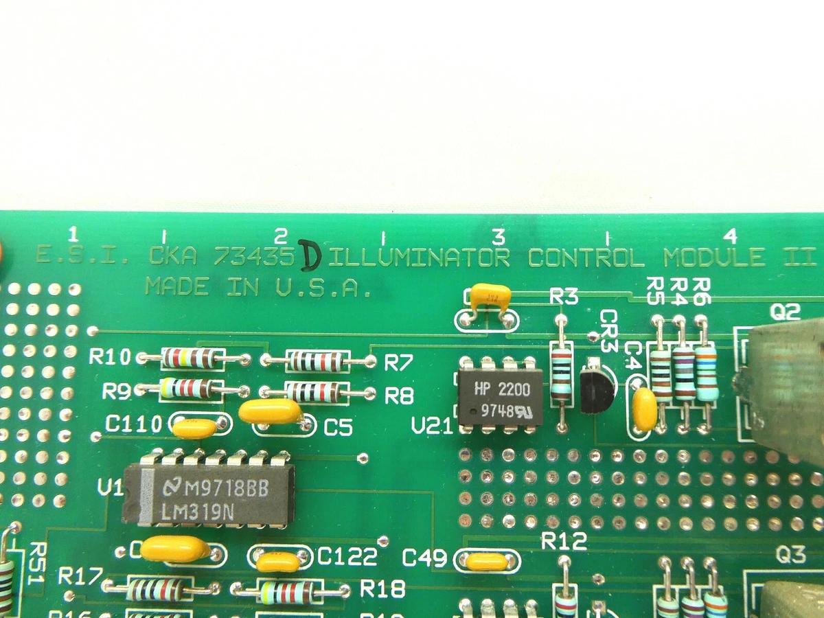 Used ESI Electro Scientific Industries CKA 73435 Illuminator Control PCB Card Working
