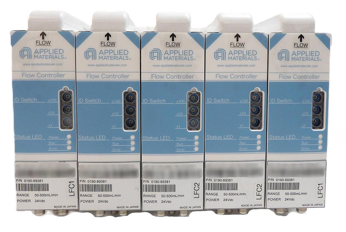 Used AMAT Applied Materials 0190-89381 Flow Controller 50-500mL/min Lot of 5 Working