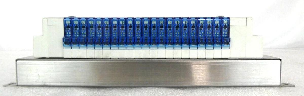 Used SMC IN587-21 21-Port Pneumatic Manifold SJ2A60T-5NFZ-N1-X21 Working Surplus