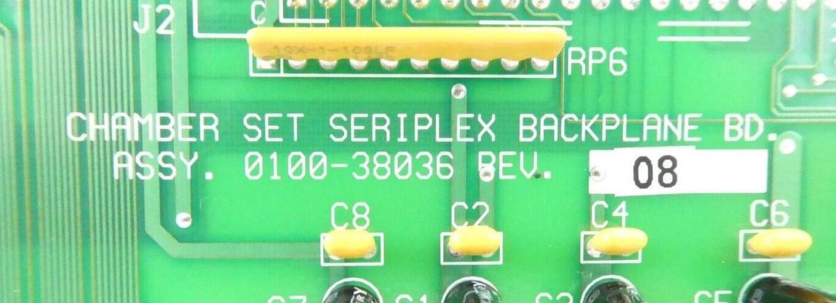 Used AMAT Applied Materials 0100-38036 Chamber Set Seriplex Backplane PCB Working