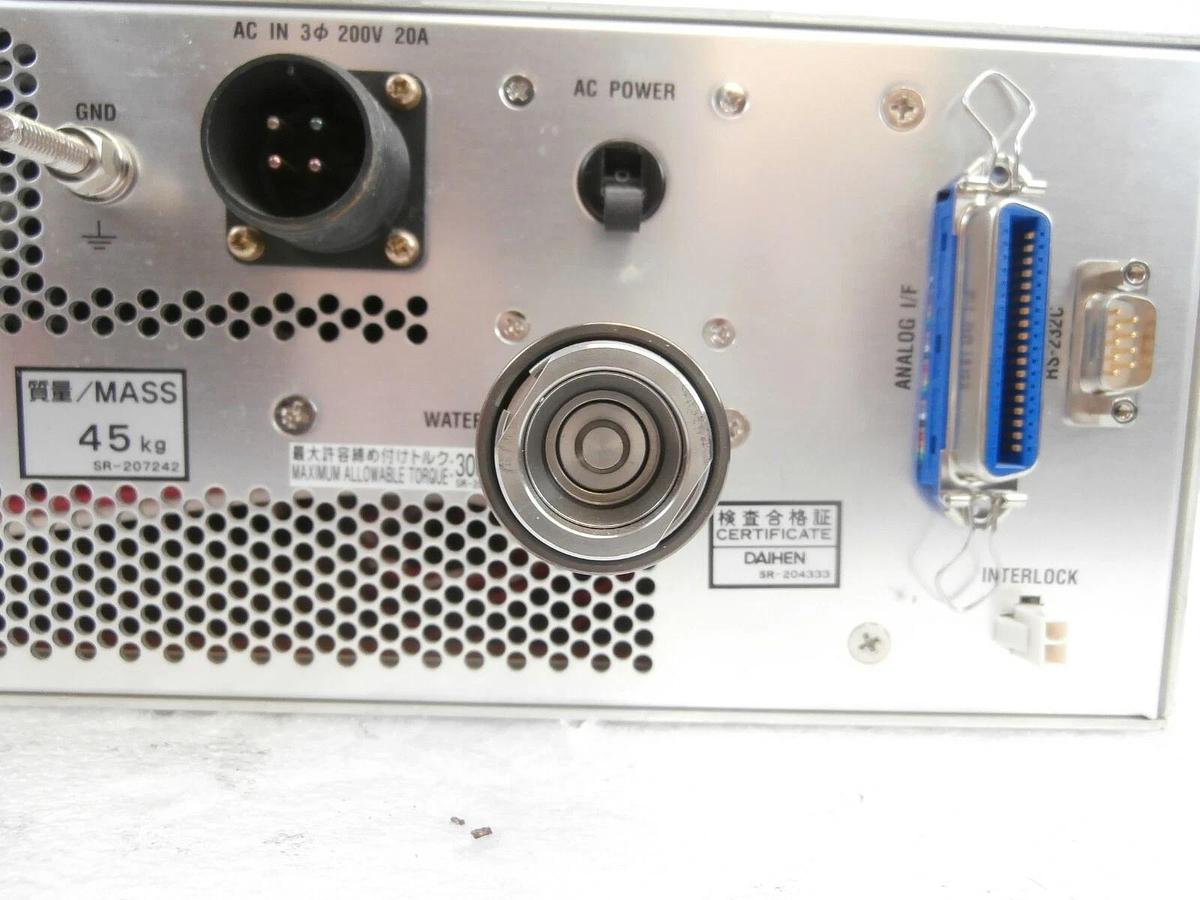Used Daihen RGA-20C-V RF Power Generator TEL Tokyo Electron 3Z39-000002-V1 Working