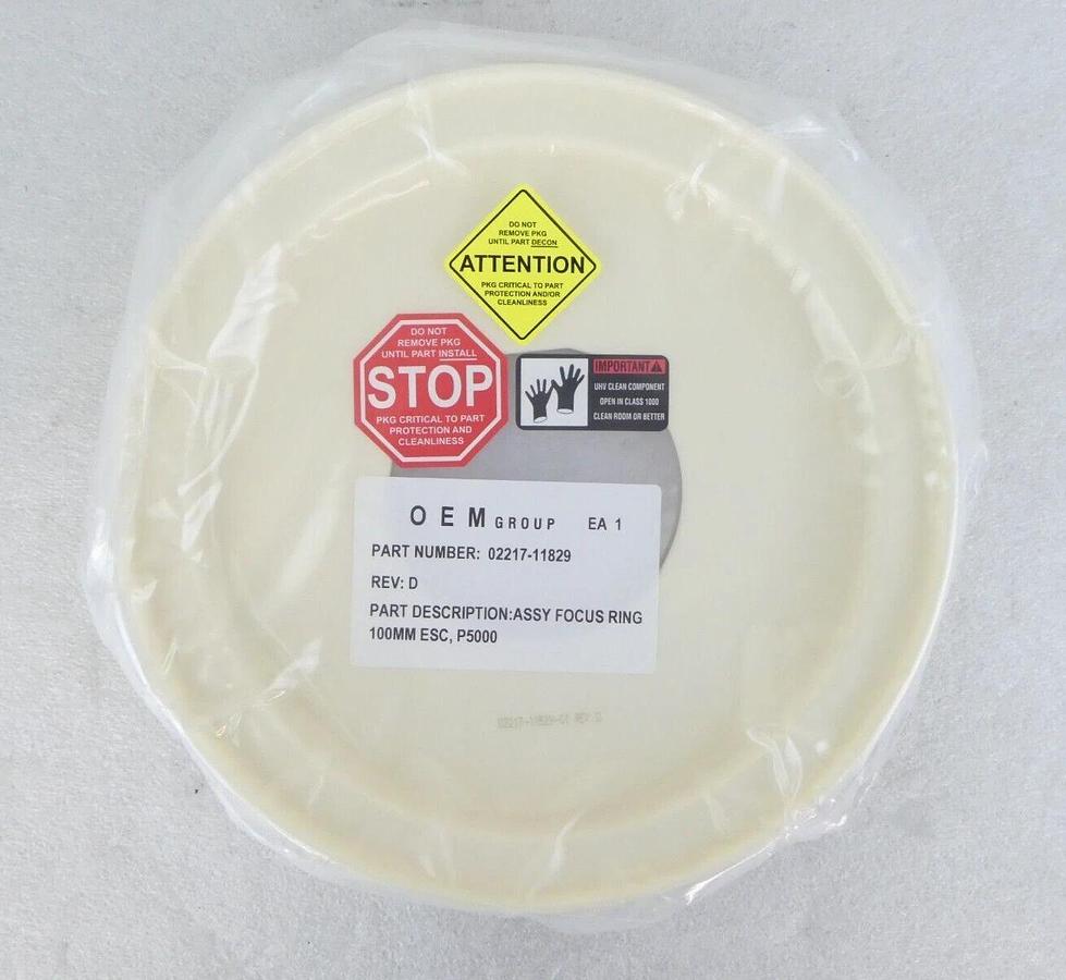 AMAT Applied Materials 02217-11829 100mm ESC Focus Ring Set 02217-11829-02 New