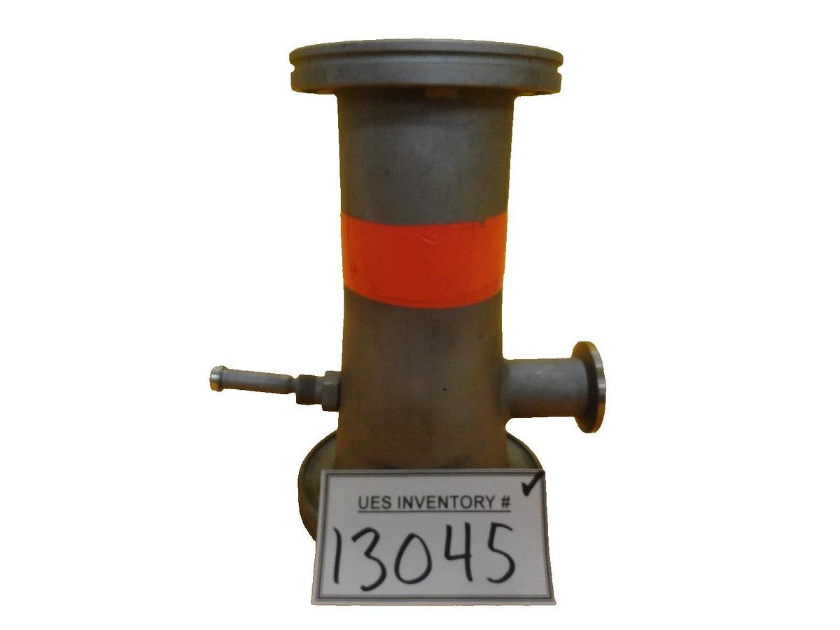 Used Edwards Conical Reducer Tee ISO80 to ISO63 ISO-K 4VCR and NW25 Copper Used