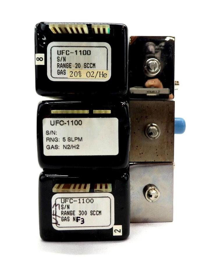 Used UNIT Instruments UFC-1100 Mass Flow Controller MFC Ar HCl NH3 CF4 H2 Lot of 20