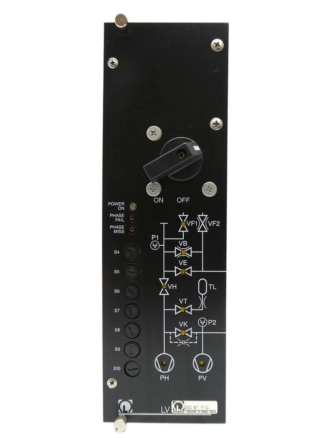 Used Leybold 200 61 710 Power Distribution LV Module PCB Card UL 500 Working Spare