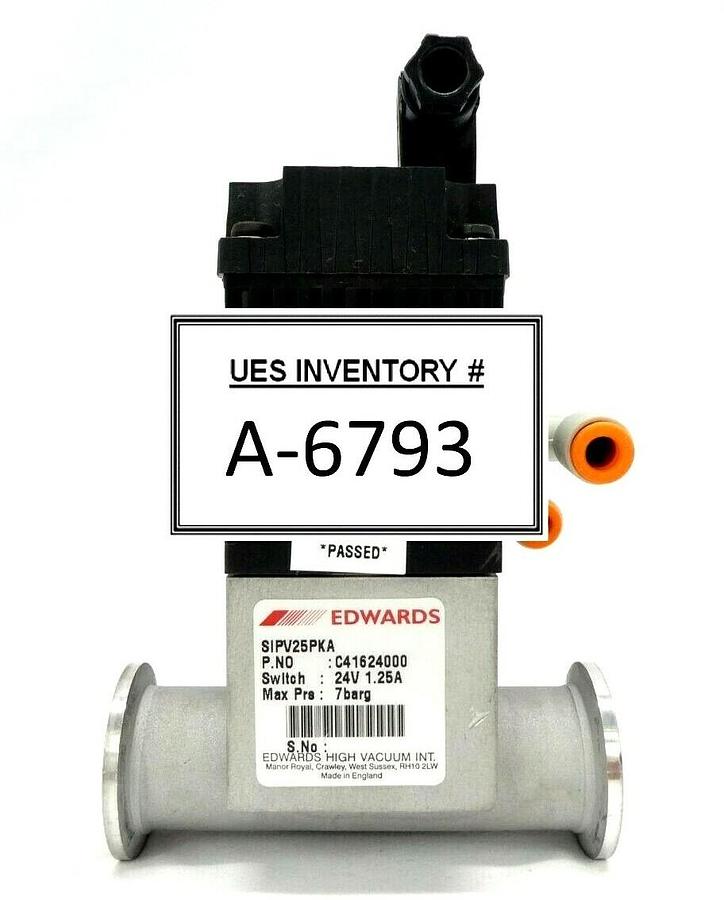 Used Edwards C41624000 Vacuum Isolation Valve SIPV25PKA Working Surplus