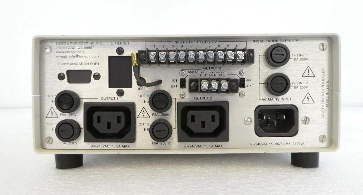Used Omega Engineering CSi8D Series Dual Output Benchtop Controller Working Surplus