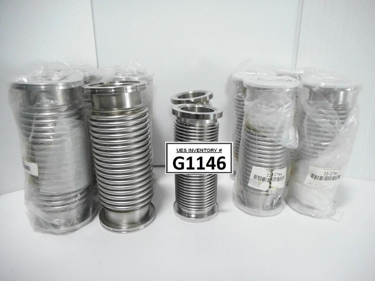 Used Nor-Cal FH-400-12-2ISO FH-300-12-2ISO FH-300-10-2ISO Bellows Lot of 10 Used