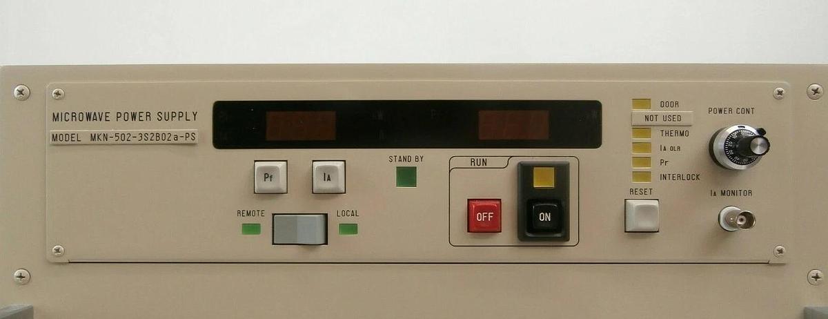 Used Nihon Koshuha MKN-502-3S2B02a-PS Microwave Power Supply TEL Trias Working