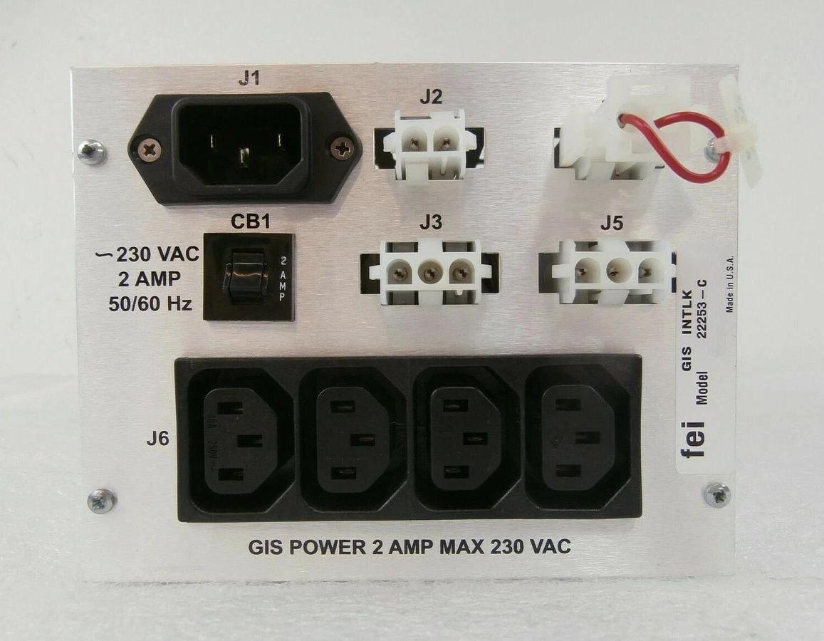 Used FEI Company 22253-C Gas Injection Interlock Module GIS INTLK Working Surplus