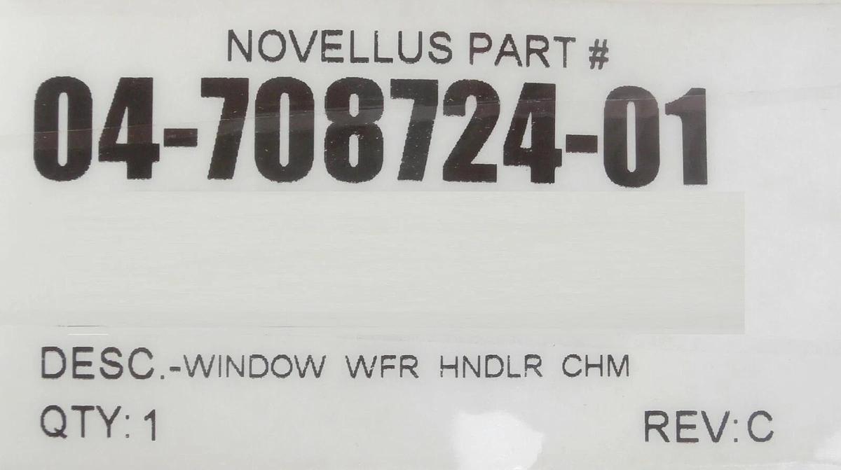 Novellus Systems 04-708724-01 Wafer Handler Chamber Window New Surplus