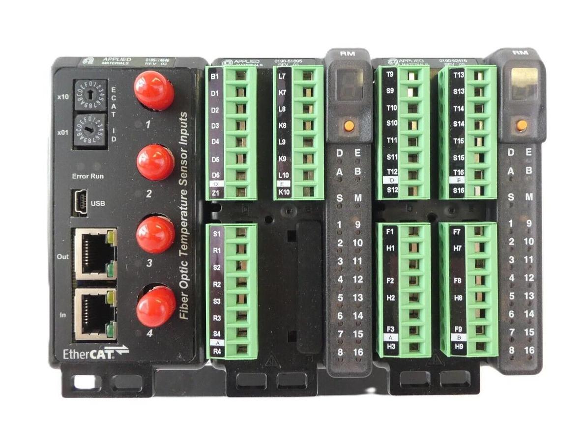 Used AMAT Applied Materials 0195-14978 8-Channel Temperature Controller Working Spare