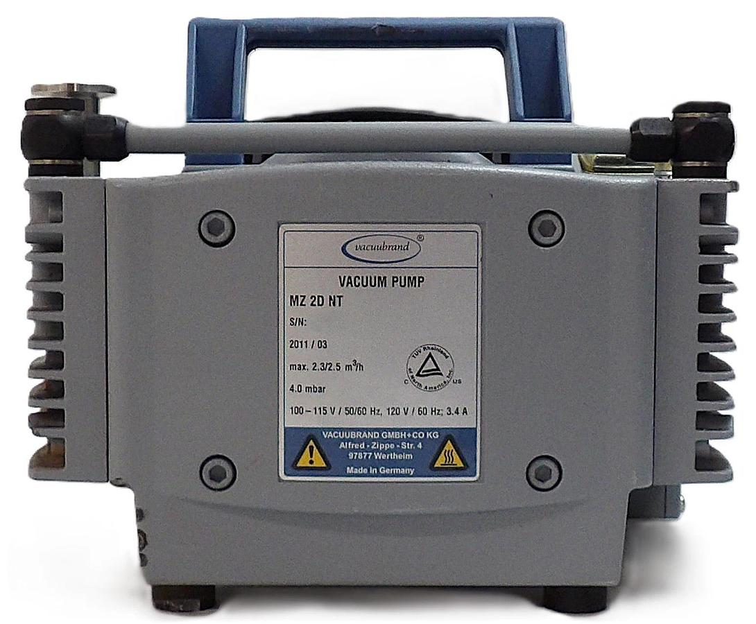 Used Vacuubrand MZ-2D-NT Diaphragm Vacuum Pump Working Surplus