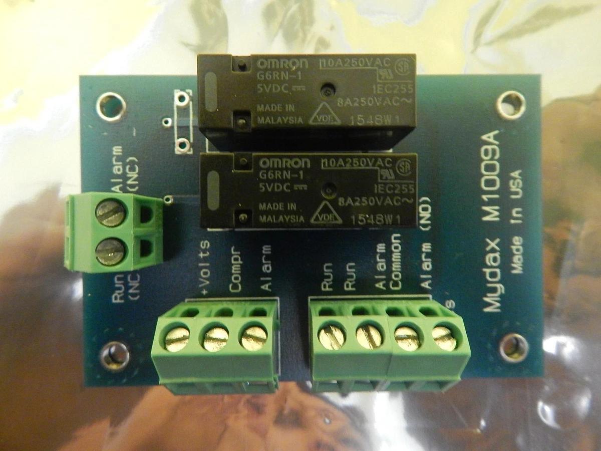 Used Mydax M1009A Dual Relay Interface Board PCB Chiller 1VL5WA1 Used Working