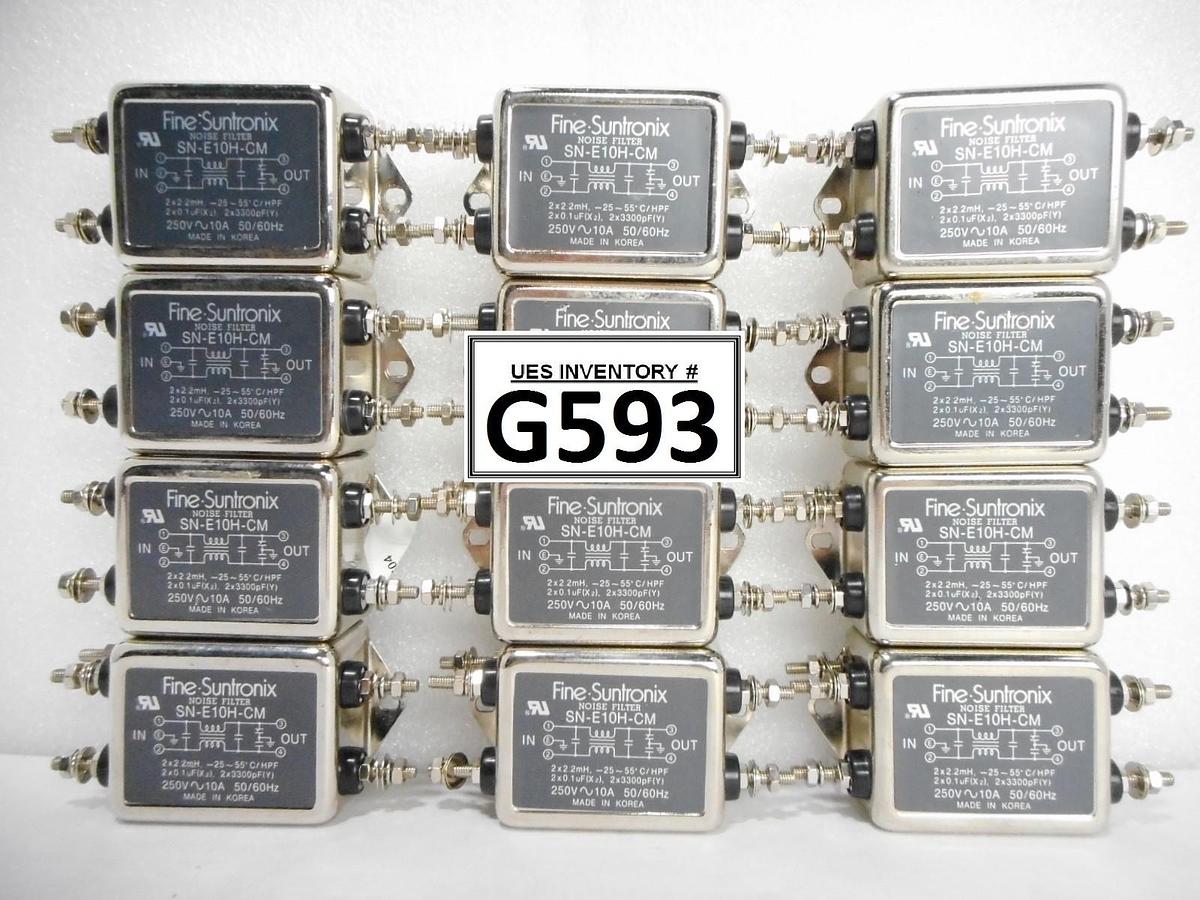 Used Fine Suntronix SN-E10H-CM Noise Filter Reseller Lot of 12 Used Working