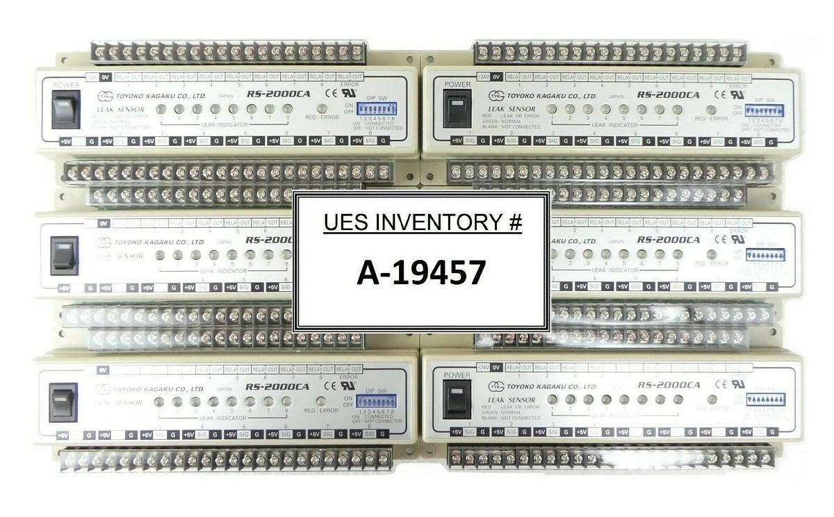 Used Toyoko Kagaku RS-2000CA Leak Sensor Reseller Lot of 6 TEL Trias Working Surplus