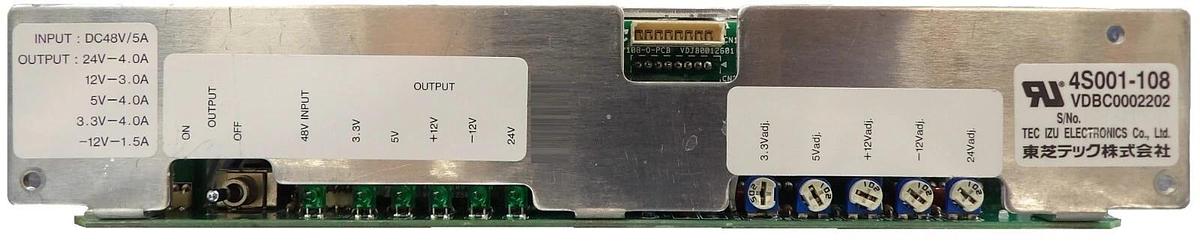 Used Tec Izu Electronics VDBC0002202 Power Supply Card Nikon 4S001-108 NSR Working
