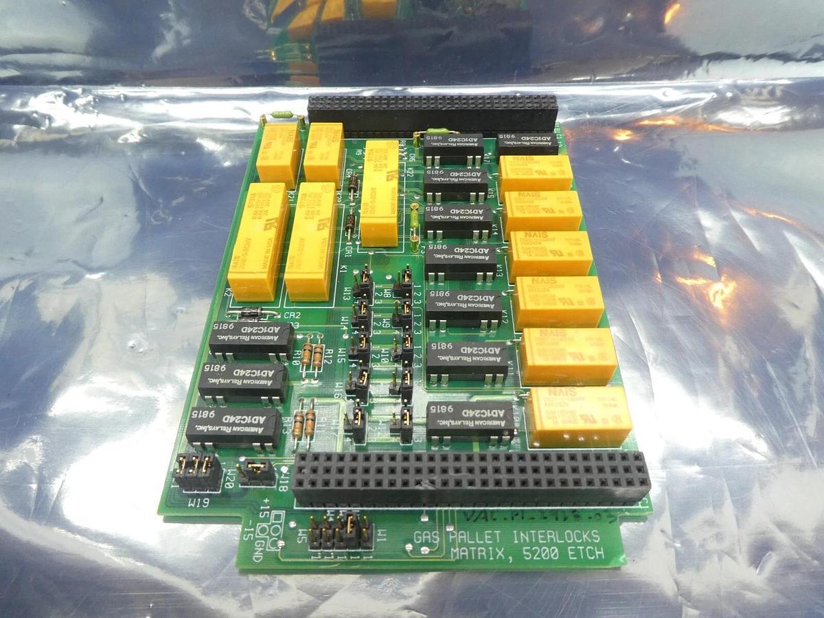 Used AMAT Applied Materials 0100-35267 Gas Pallet Interlocks Matrix PCB 5200 Working