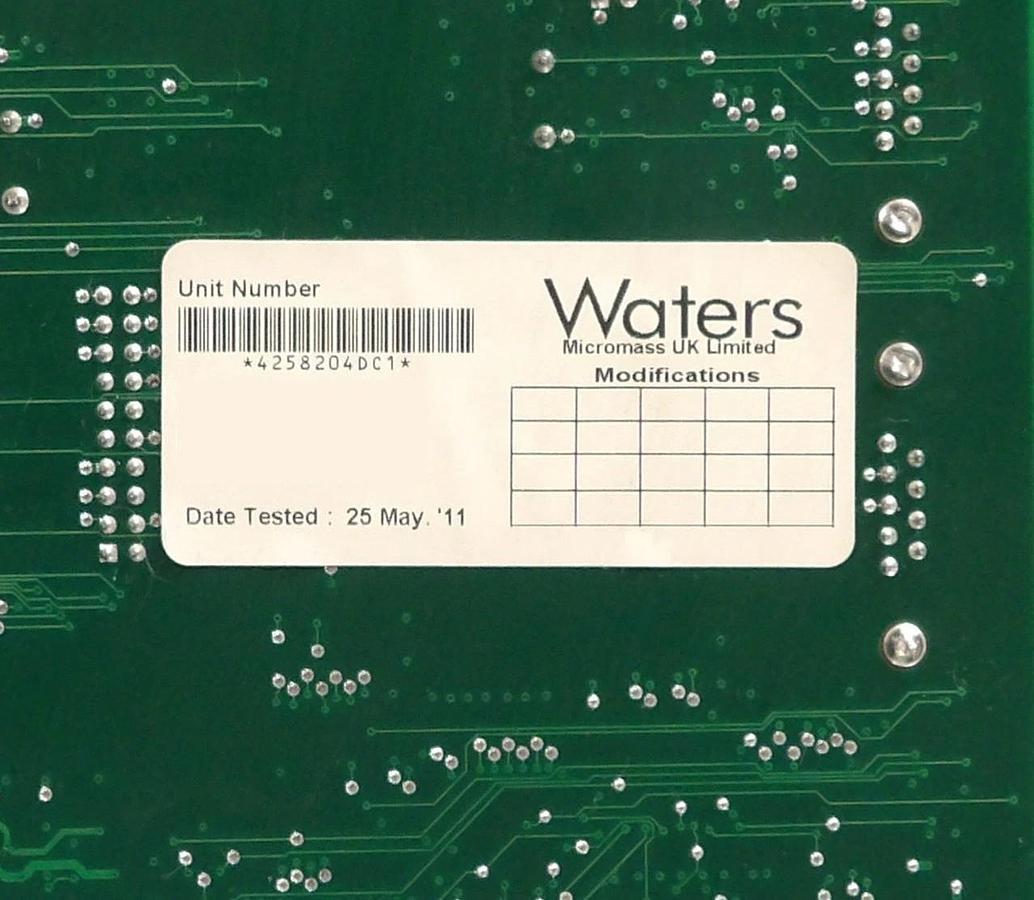 Used Waters Micromass 4258204DC1 Lens Control PCB Card MA4258-204P1D Working Surplus