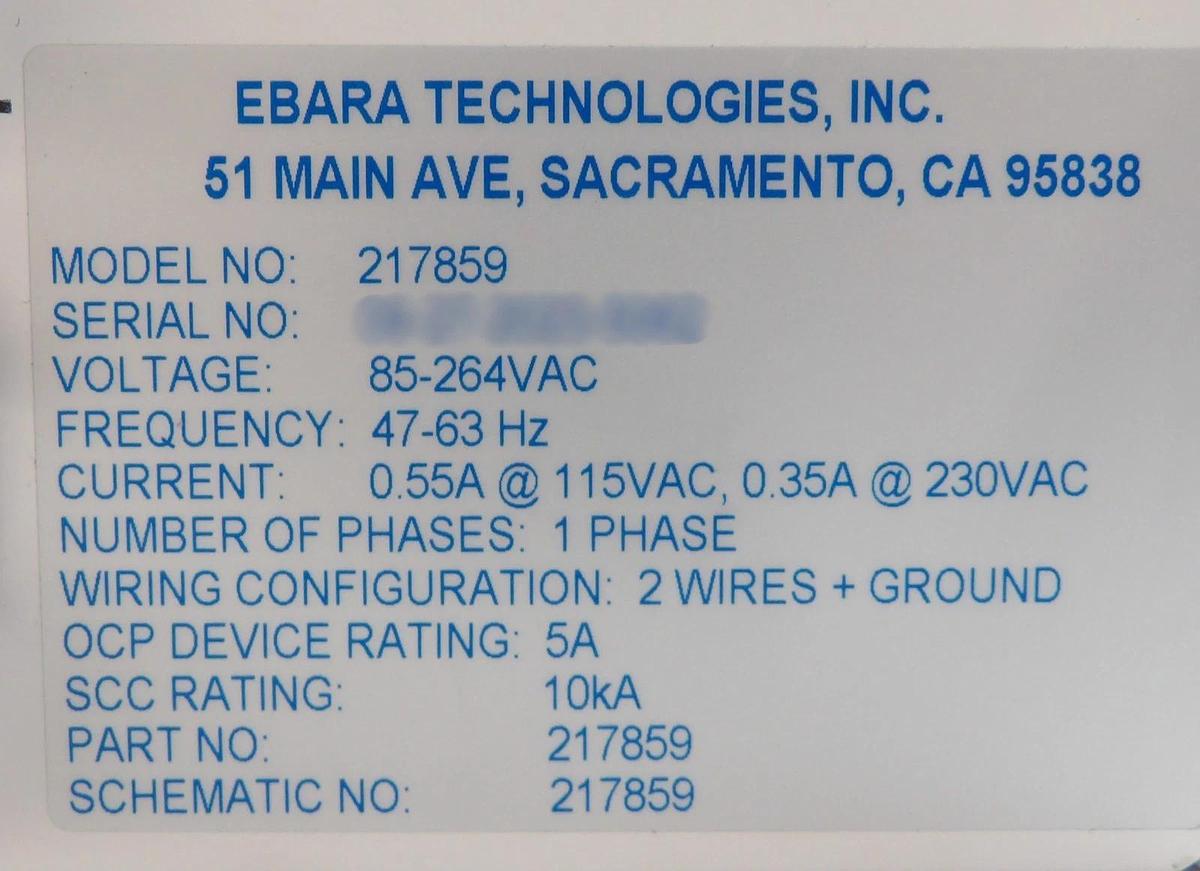 Ebara 217859 Vacuum Dry Pump EMO Interface Controller Module New Surplus