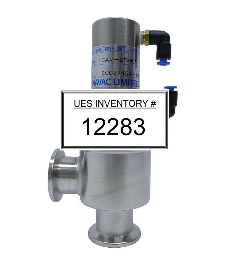 Used Diavac Limited LCAV-25HKT Pneumatic Right Angle Valve Working Surplus