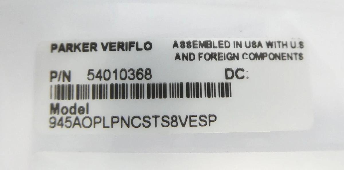 Parker Veriflo 54010368 Ultra-High Purity Valve 945AOPLPNCSTS8VESP Lot of 3 New