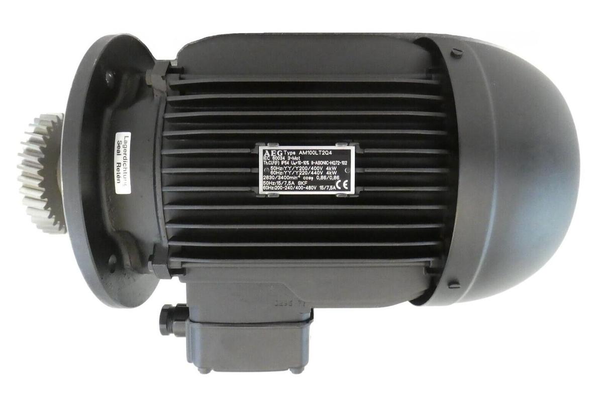 Used AEG Industrial Engineering AM100LT2Q4 Leybold Vacuum 100P 20077432 DV100 New