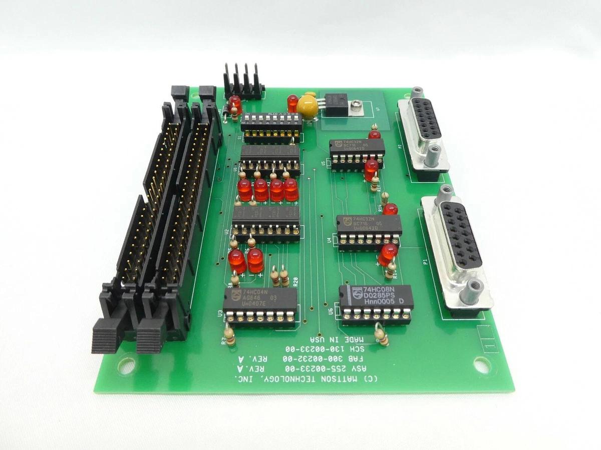 Mattson Technology 255-00233-00 SMIF Arm Interlock PCB Rev. A Aspen New Surplus