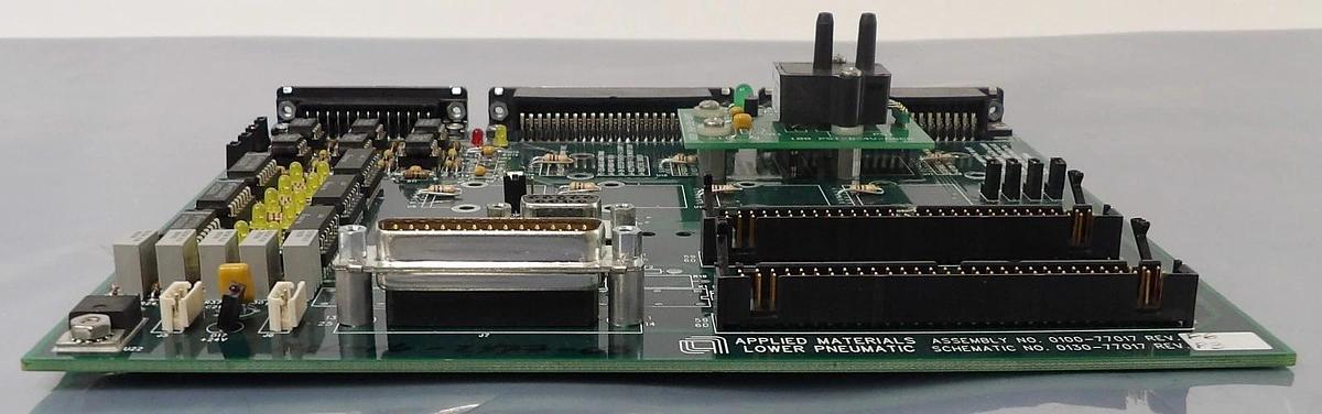 Used AMAT Applied Materials 0100-77017 Lower Pneumatic PCB Working Surplus