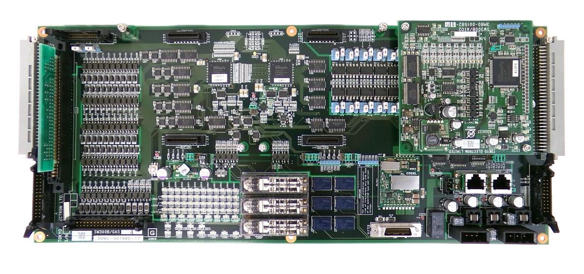 Used TEL Tokyo Electron 3M80-001585-17 Processor PCB SW300B/GAS4 SW300B/AI02 Working