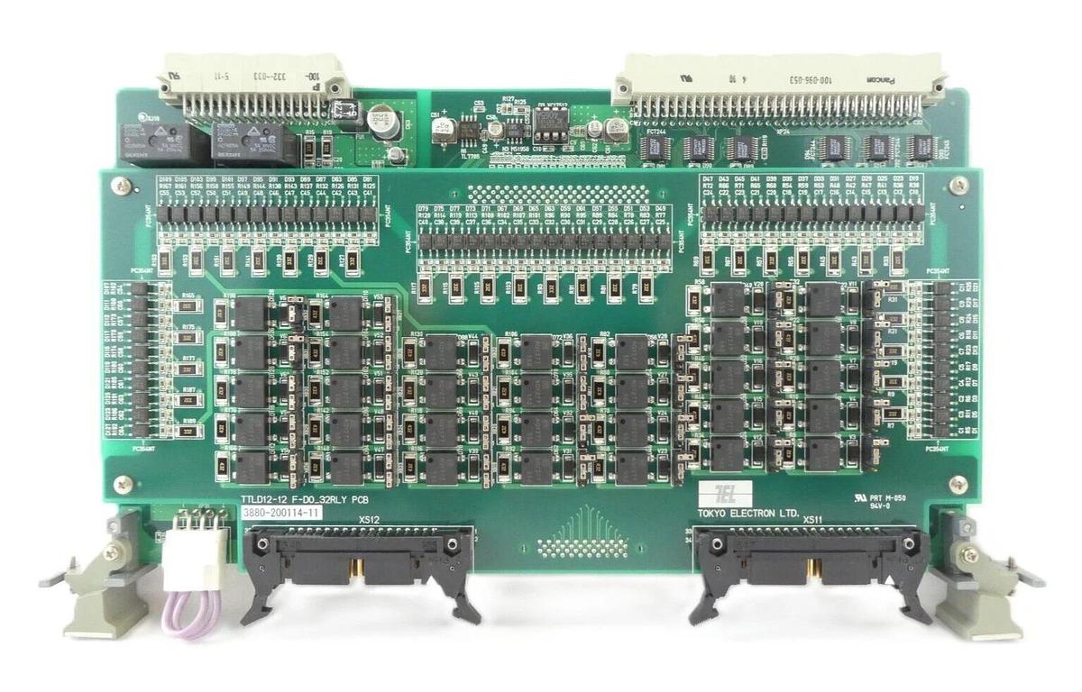 Used TEL Tokyo Electron 3880-200114-11 TTLD12-12 F-DO_32RLY PCB Card 3895-120809-11