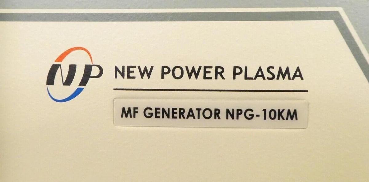 Used NP New Power Plasma NPG-10KM-S RF MF Generator Spare Surplus