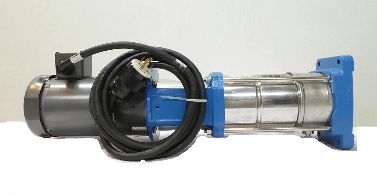 Goulds 5SV7RE4F20 Vertical Multistage Water Pump e-SV W/ Baldor Motor New Spare