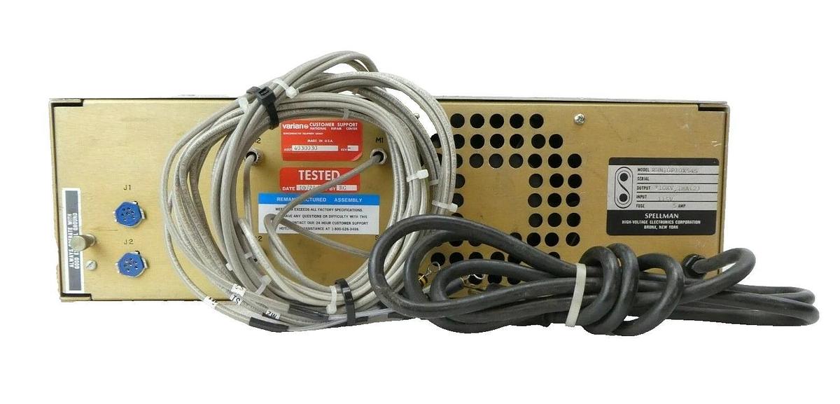 Used Spellman RHM10P10X545 Lens Power Supply Varian 4030030 VSEA Working Surplus