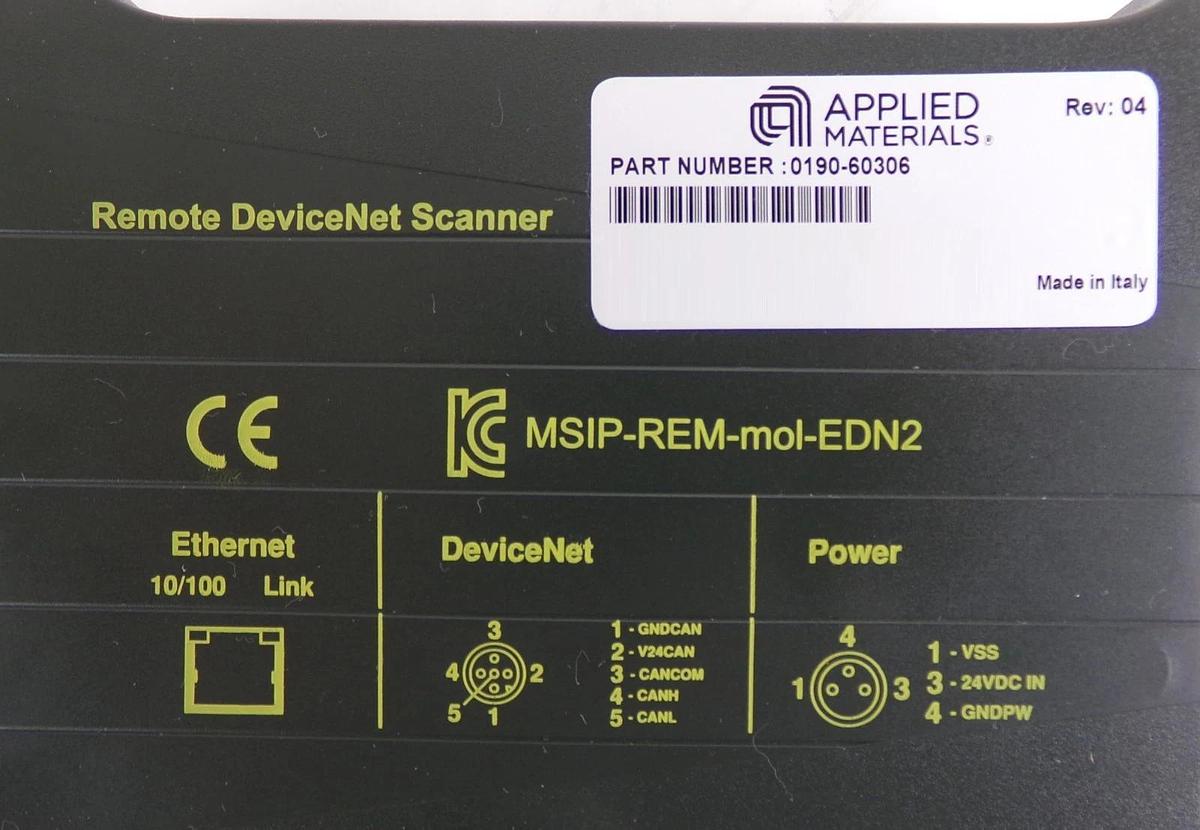 Used Brad MSIP-REM-mol-EDN2 DeviceNet Scanner AMAT 0190-60306 Lot of 5 Spare