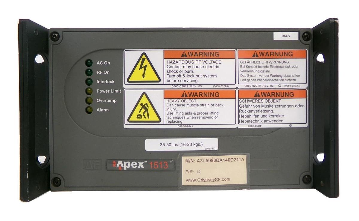 Refurbished Apex 1513 AE Advanced Energy A3L5080BA140D211A RF Generator 1.5kW Refurbished