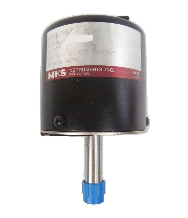 Used MKS Instruments 124A-11465----S Baratron Pressure Transducer Type 124 Tested